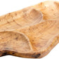 Wood Serving Platter Tray Board with 4 Compartments, Perfect for Elegant food  Displays.