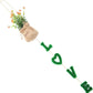 Artificial Flower Wall decor with Simulation Potted Plants.