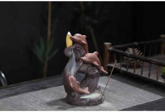 Backflow Incense Burner, Turn Your Space Into a Relaxing Waterfall of Fragrance.