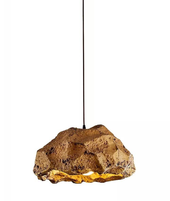 Industrial Resin Rock Pendant Lights, Designer Lighting for Modern Spaces.