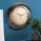 Large size round puzzle wooden wall clock for home decoration.
