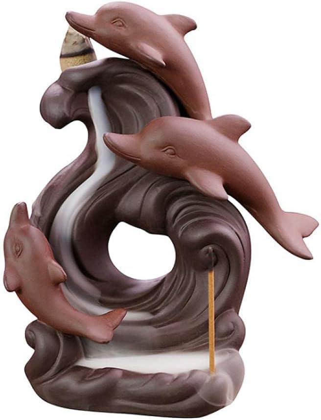 Backflow Incense Burner, Turn Your Space Into a Relaxing Waterfall of Fragrance.