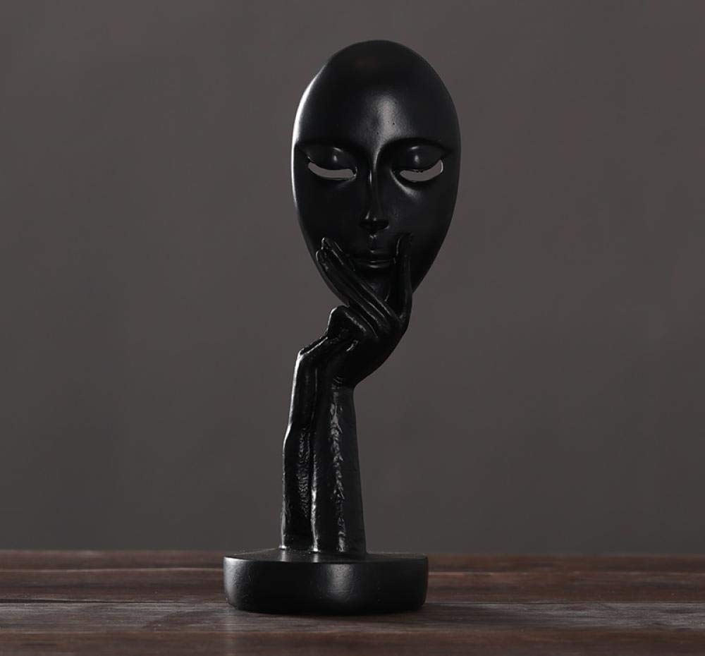 Face & Hand Creative Sculpture, Luxury Tabletop Decor for Home and Office, Exquisite Handcrafted Decoration.