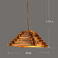 Wooden pendant light. Nordic decor