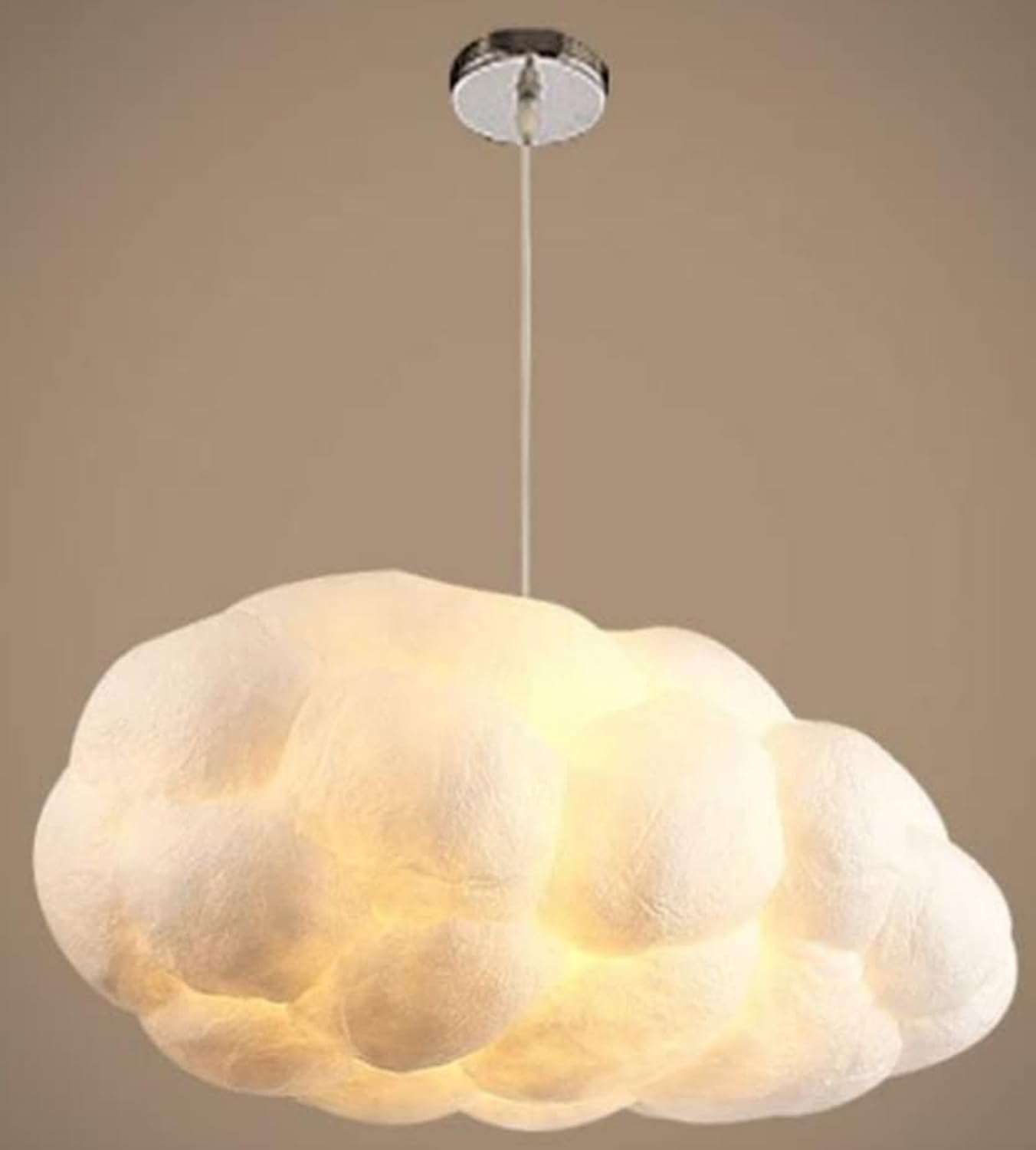 Modern Ceiling pendant Light, Creative Cloud Shaped, Floating Cloud Ceiling Pendant Lights, Cotton Chandeliers fit all Rooms and spaces (40X23X16)