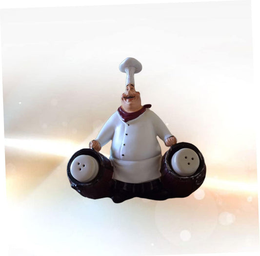 Resin Chef Figurine, Whimsical House Decor Ornament for Culinary Enthusiasts.