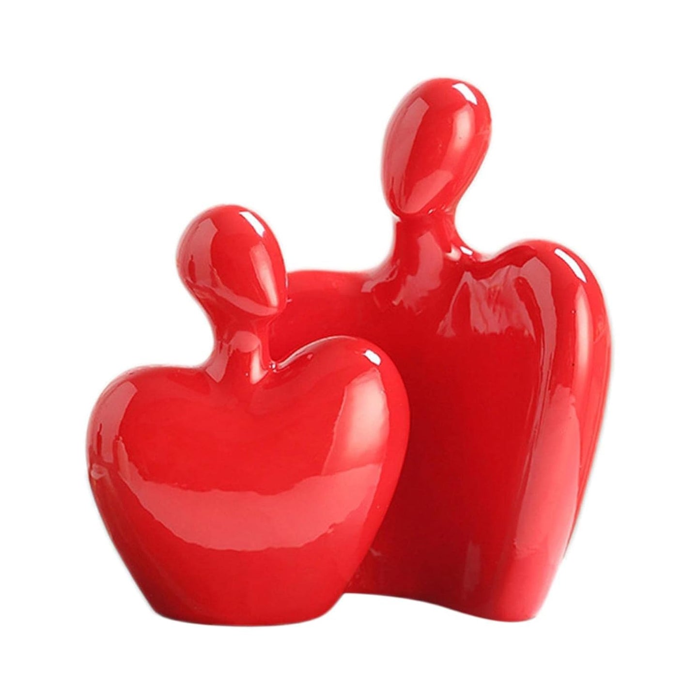 Passionate Red Lover Statue; Romantic Office and Home Decor, Perfect Wedding Gift and Traditional Showpiece.