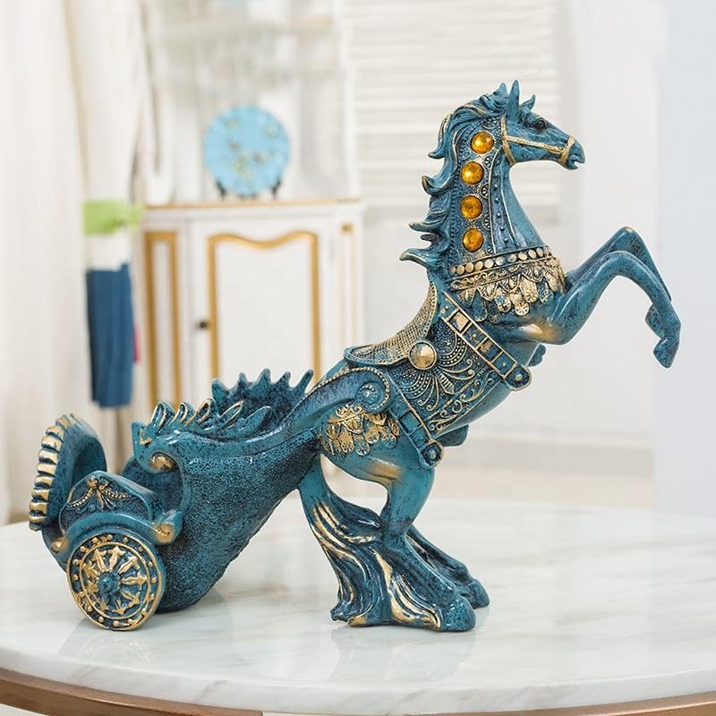 Resin Horse Wine Holder, New Style Hot Selling Stand with Hand-Carved Deer Sculpture.