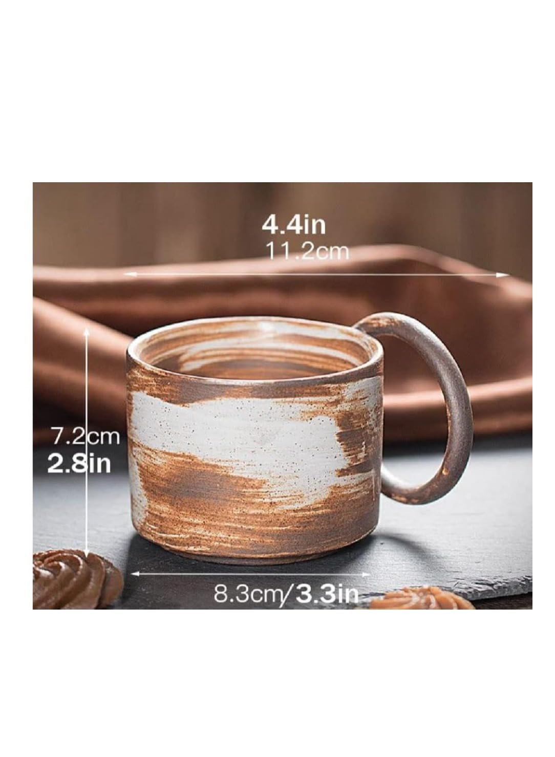 Stylish Ceramic Mugs, Cups with Handles for Office and Home Use.