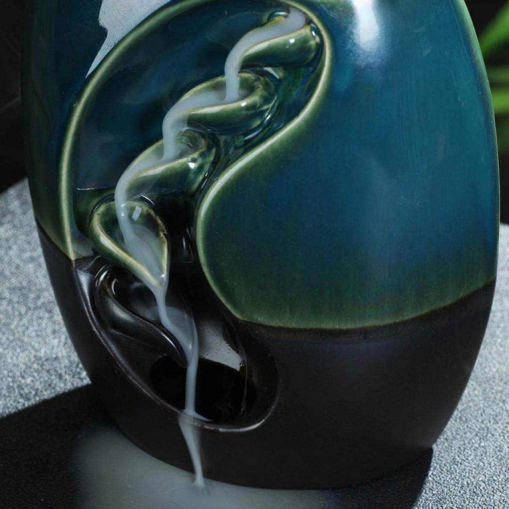 Pisces Design Backflow Incense Burner Holder, Unique Accessories for Aromatic Ambiance.