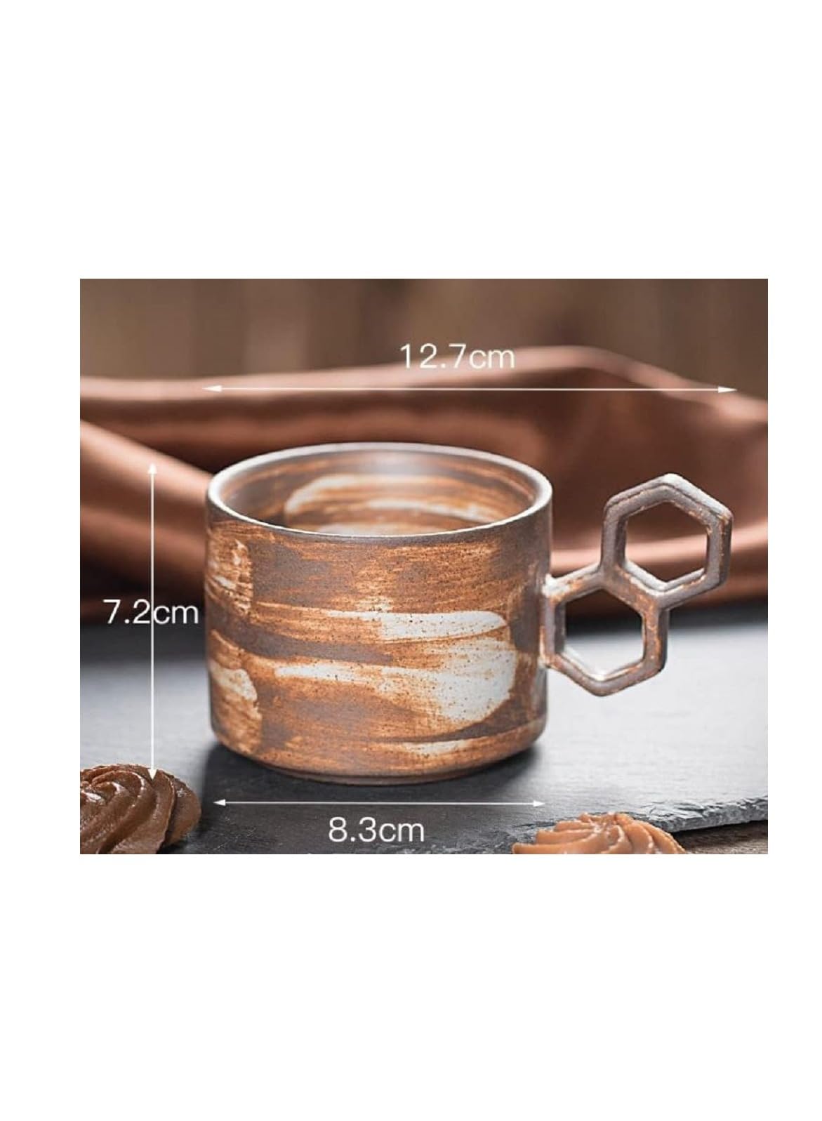 Stylish Ceramic Mugs, Cups with Handles for Office and Home Use.