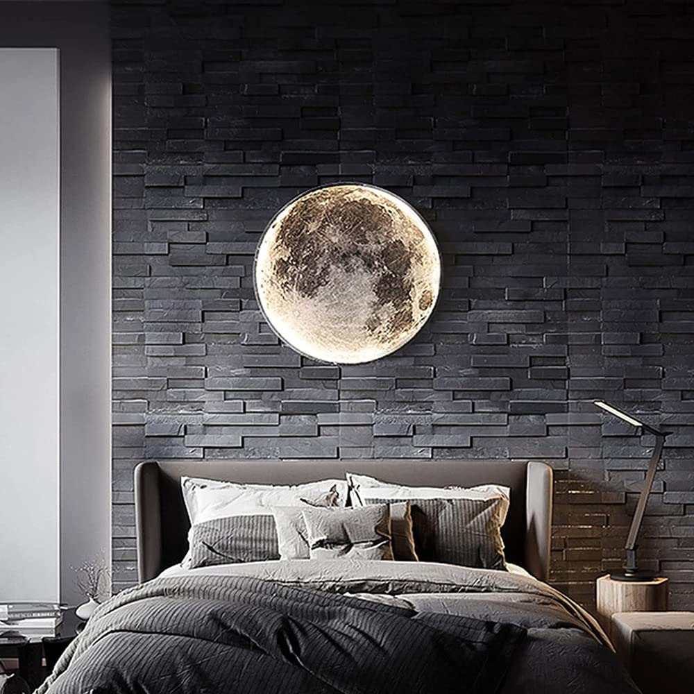 Lunar Glow Modern LED Wall Light Fixture.