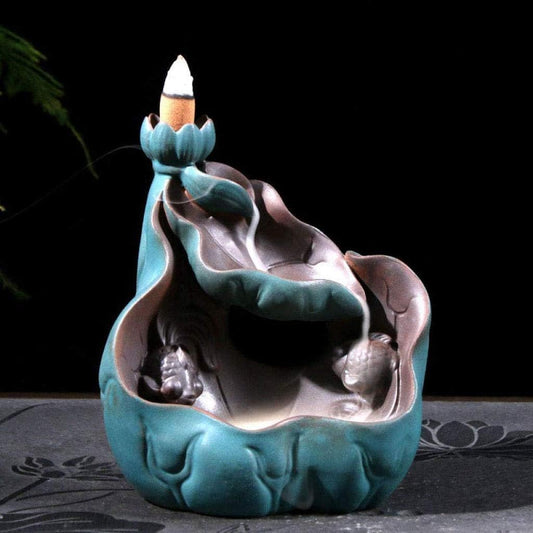 Backflow Incense Burner Stand, Elegant Holder for Tranquil Aromatherapy Experience.