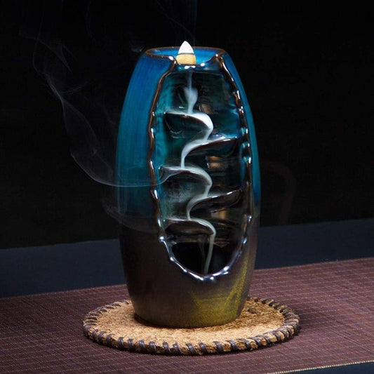 Backflow Incense Burner Stand, Elegant Holder for Tranquil Aromatherapy Experience.