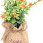 Artificial Flower Wall decor with Simulation Potted Plants.