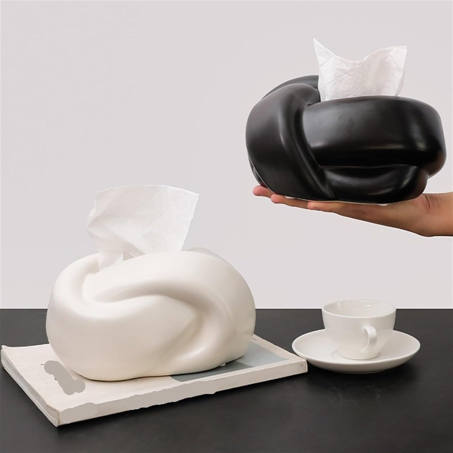 Black Tissue Box