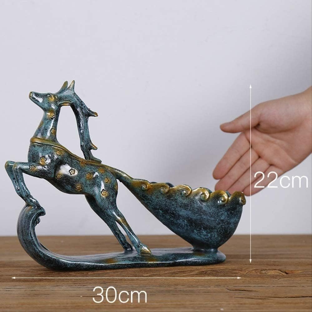 New Style Hot Selling Resin horse Blue wood Red Wine Holders Stand