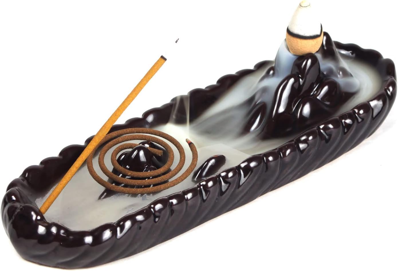 3-in-1 Incense Holder Burner Waterfall for Tranquil Home Ambiance"