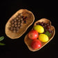 Versatile and Easy-Clean Solid Wood Dinner Plate for All Occasions.