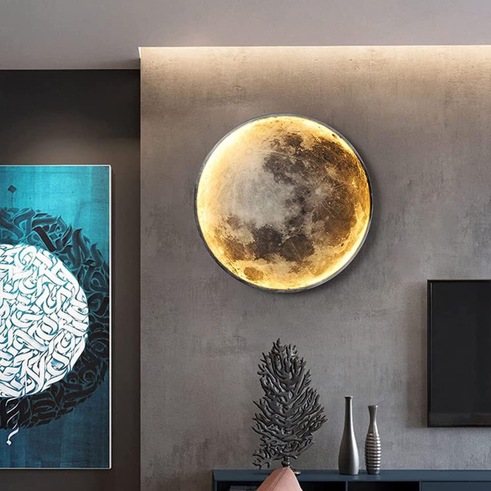 Lunar Glow Modern LED Wall Light Fixture.