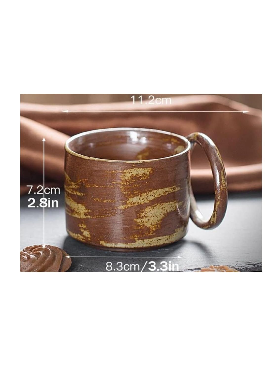 Stylish Ceramic Mugs, Cups with Handles for Office and Home Use.