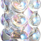 Blue Glass Storage Organizer, Stylish Holder for Office, Home, and Bathroom Vanity Essentials.