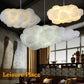 Modern Ceiling pendant Light, Creative Cloud Shaped, Floating Cloud Ceiling Pendant Lights, Cotton Chandeliers fit all Rooms and spaces (60X35X26)