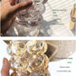 Amber Glass Organizer; Stylish Storage Solution for Office, Home, and Makeup Essentials.