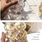 Amber Glass Organizer; Stylish Storage Solution for Office, Home, and Makeup Essentials.