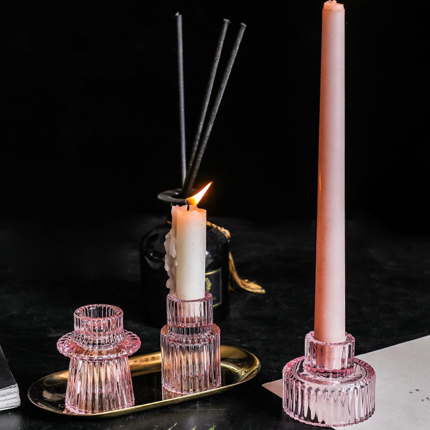 Glass Tealight Candle Holders, Elegant and Stylish Holders for Pillar and Tealight Candles.