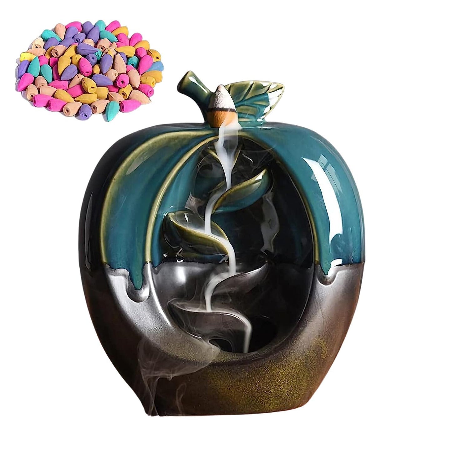 Pisces Design Backflow Incense Burner Holder: Stylish Accessories for Incense Stick Aromatherapy.